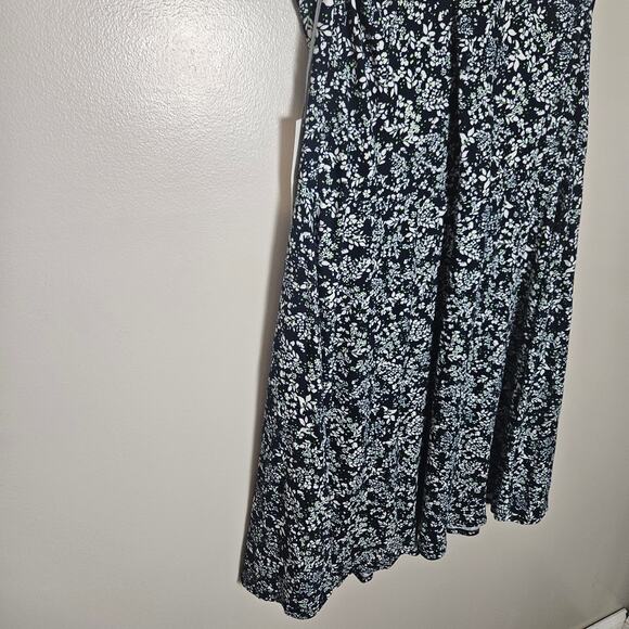 NWT Nine Britton Ditsy Print Sleeveless Floral Criss Cross Back Dress Sz 1X - Picture 9 of 14